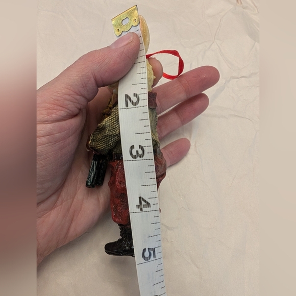 Vintage Rabbit Snow Skiing Christmas Ornament Resin 5" Collectable Gift - Picture 10 of 10